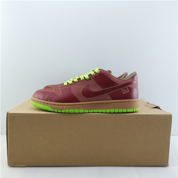 Nike Dunk Low 1-Piece Laser Varsity Red Chartreuse  311611-661