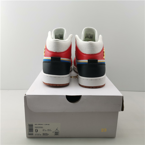 Jordan 1 Mid Sail Red Black Blue DC1426-100