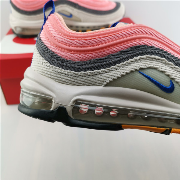 NIKE AIR MAX 97 “CORDUROY PACK” WHITE/PINK CQ7512-462