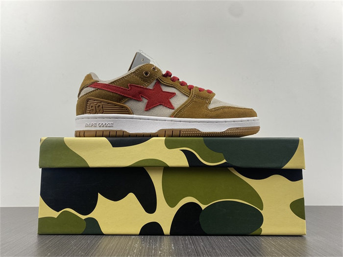 A Bathing Ape Sk8 Sta Wheat Red