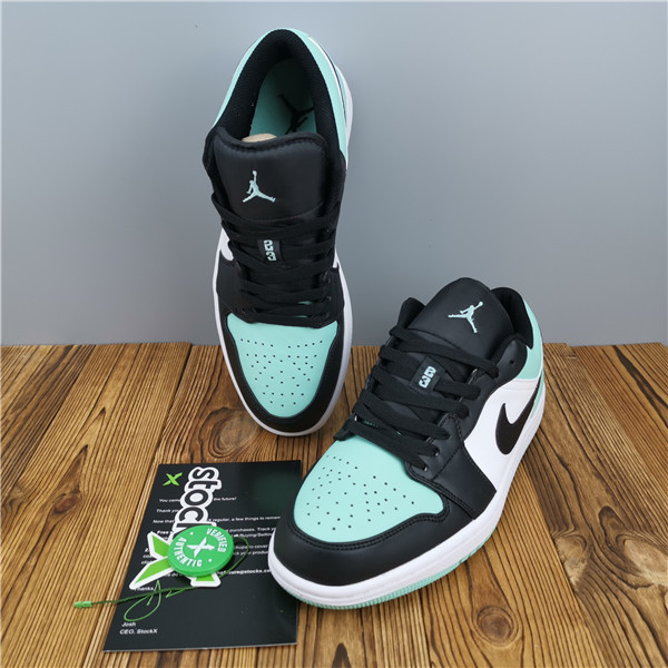 Air Jordan 1 Low Emerald Toe 553558-117