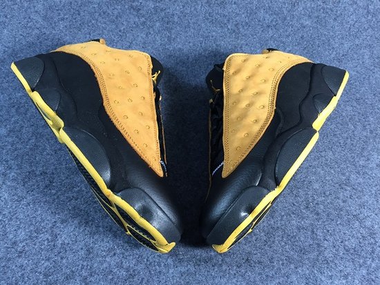 Authentic Air Jordan 13 Retro Low Black Yellow