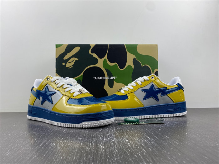 A Bathing Ape Bape Sta Nostalgic Blue Yellow 1I80191006