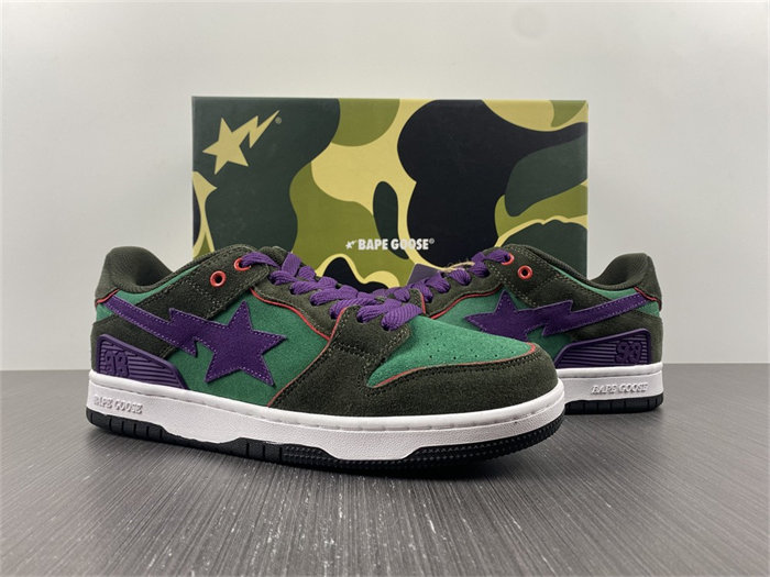 A Bathing Ape Bape Sta purple and green