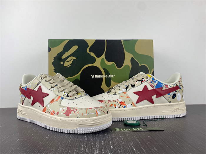 A Bathing Ape Bape Sta Paint Beige