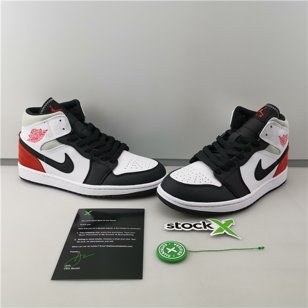 AIR JORDAN 1MID SE ''RED BLACK TOE '' 852542-100