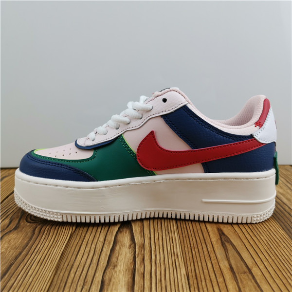 Air Force 1 new blue, green and pink women