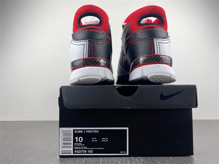 Nike Kobe 1 Protro White Black Red AQ2728-102