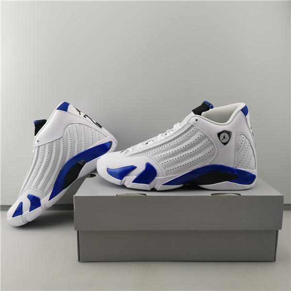 Jordan 14 Retro White Hyper Royal 487471-104