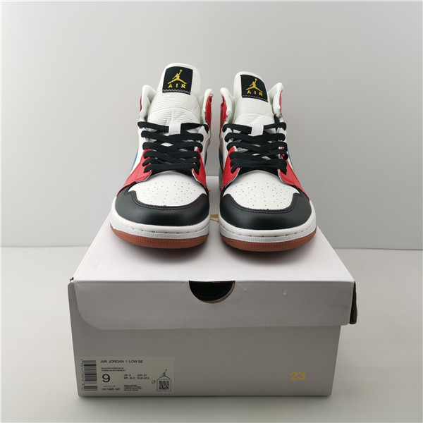 Jordan 1 Mid Sail Red Black Blue DC1426-100