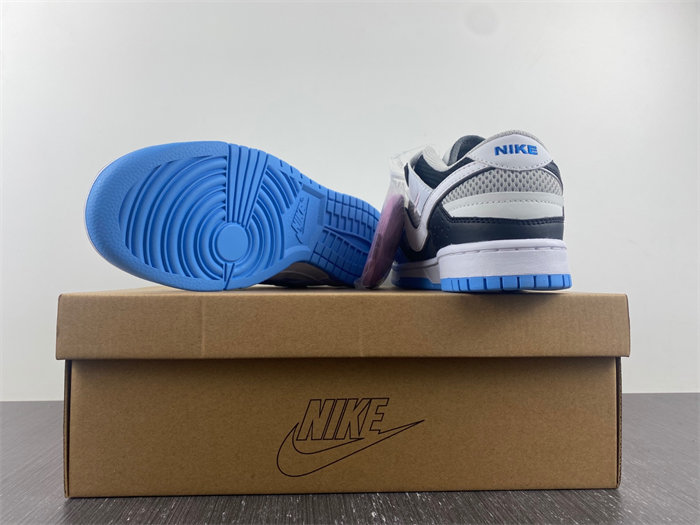 Nike Dunk Low Scrap Black Neutral Grey University Blue White DN5381-001