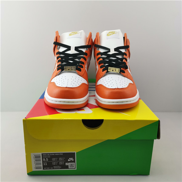 nike sb dunk high Sup*e orange 307385-181