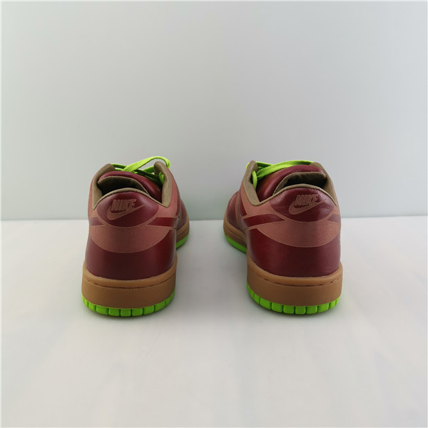 Nike Dunk Low 1-Piece Laser Varsity Red Chartreuse  311611-661