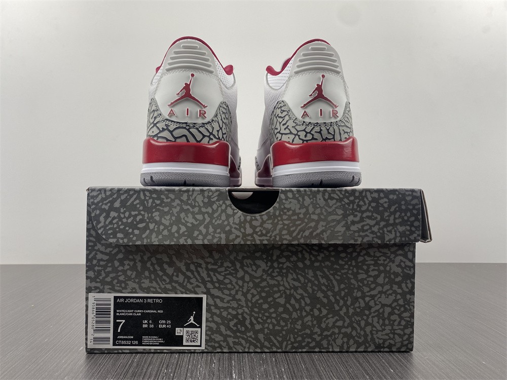 Air Jordan 3 “Cardinal Red” CT8532-126