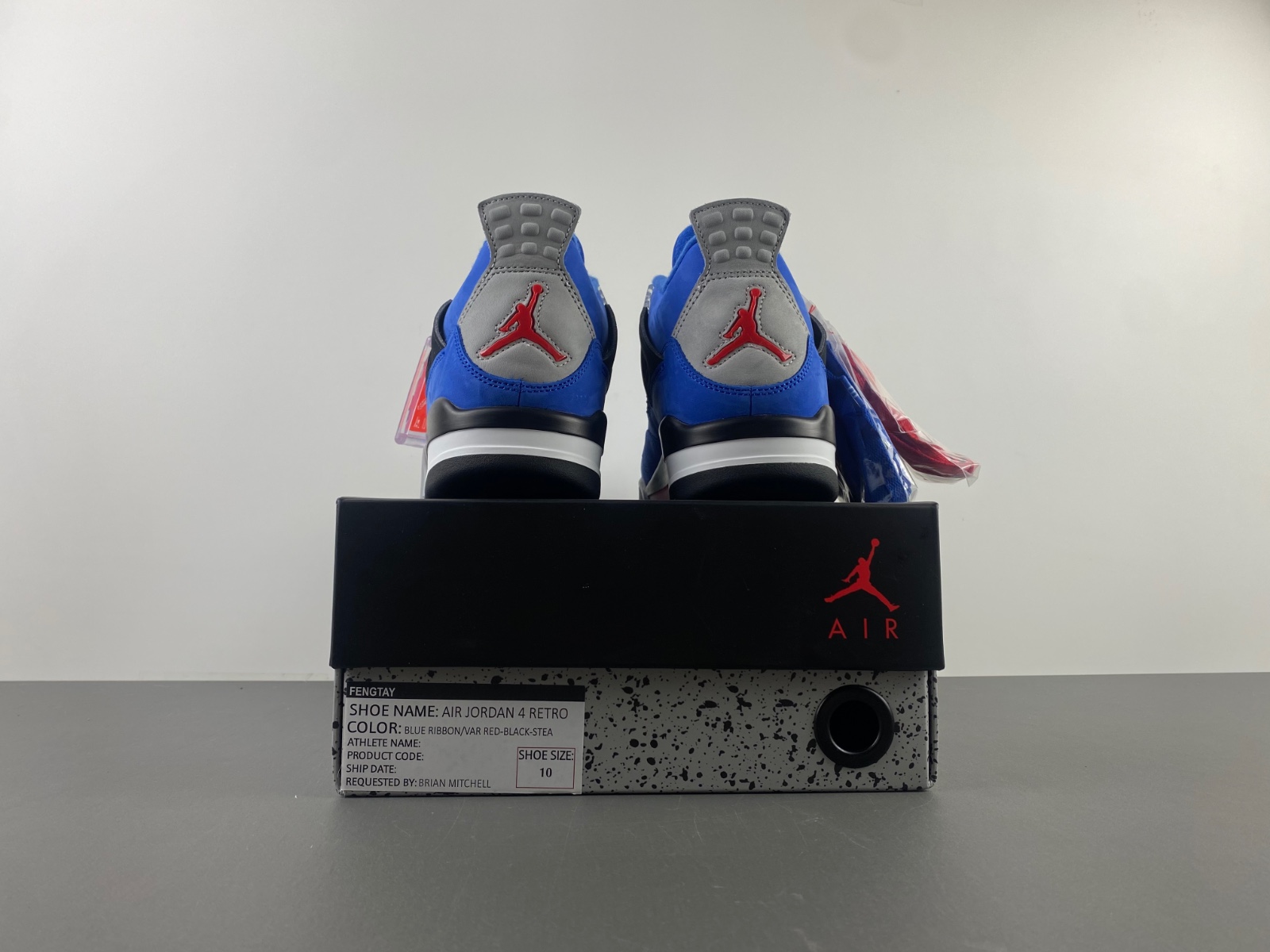 AIR JORDAN 4 RETRO BLUE RIBBON