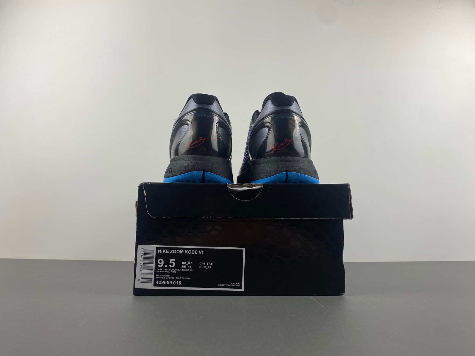 NIKE ZOOM KOBE 6 “DARK KNIGHT” 429659-016