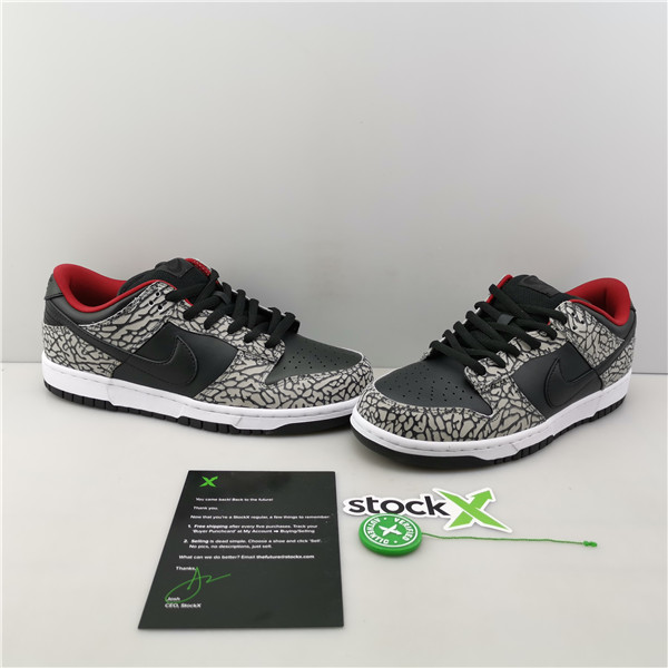 Sup*e x nike sb dunk low pro sb ''black cement'' 304292-131