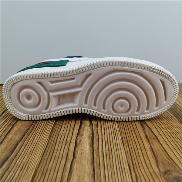 Air Force 1 new blue, green and pink women's shoes are assembled and deconstructed into the original Air Force logo cl0919-101