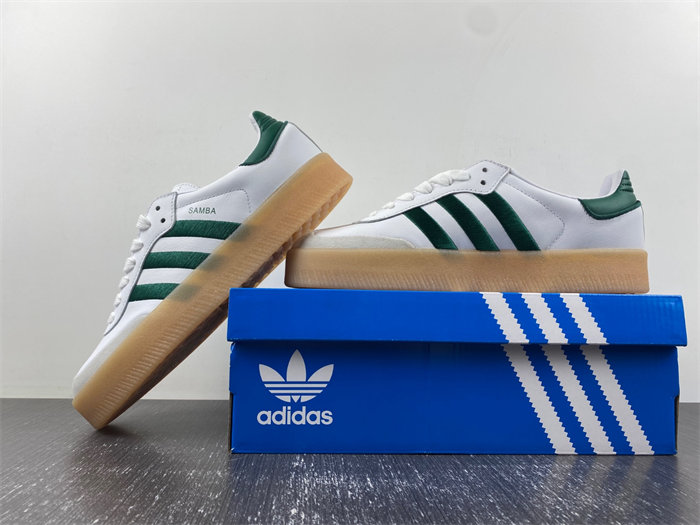adidas Sambae White Collegiate Green Gum ID0440