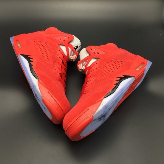 Air Jordan 5 Red Suede 'Raging Bull' 2017