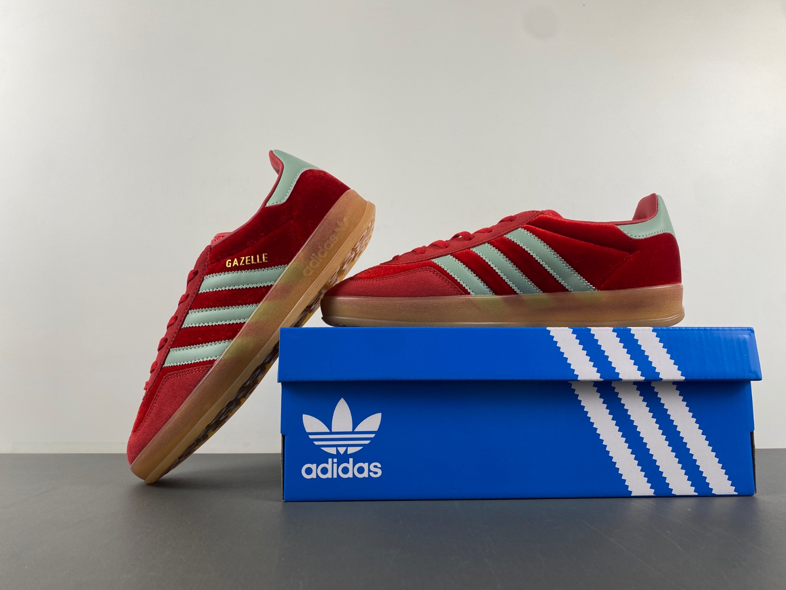 adidas Gazelle Indoor Better Scarlet Green Velvet IG6786