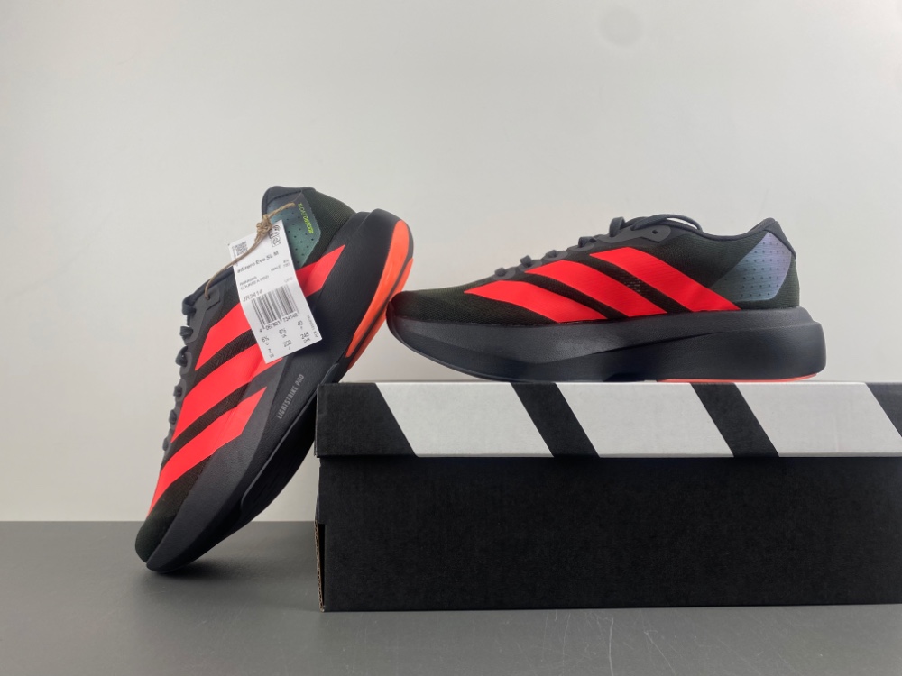 adidas Adizero Evo SL Carbon Lucid Red JR3414