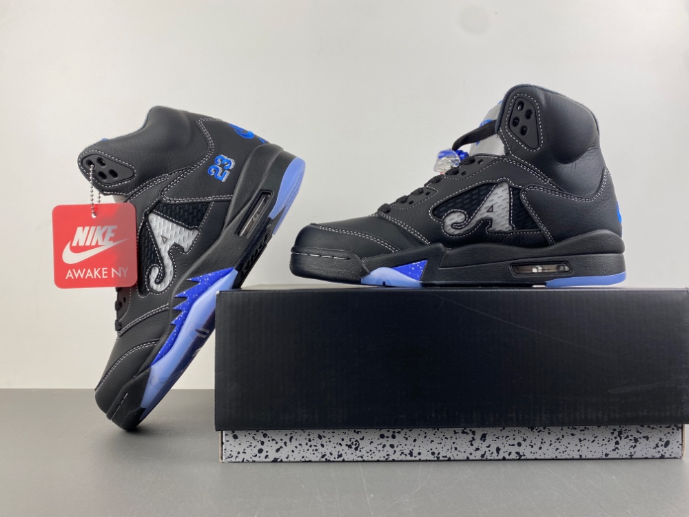 Awake NY x Air Jordan 5 “Racer Blue” 「A」 23 NY  DV4982-004