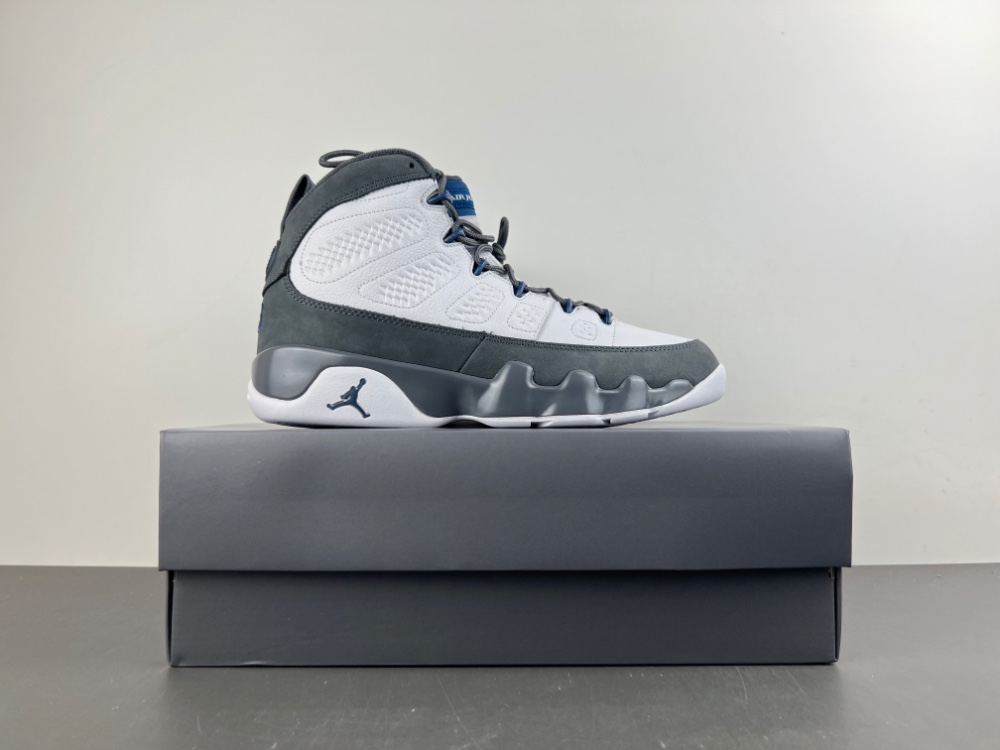 Air Jordan 9 “Flint Grey”Color: White/French Blue-Flint Grey   HV4794-100