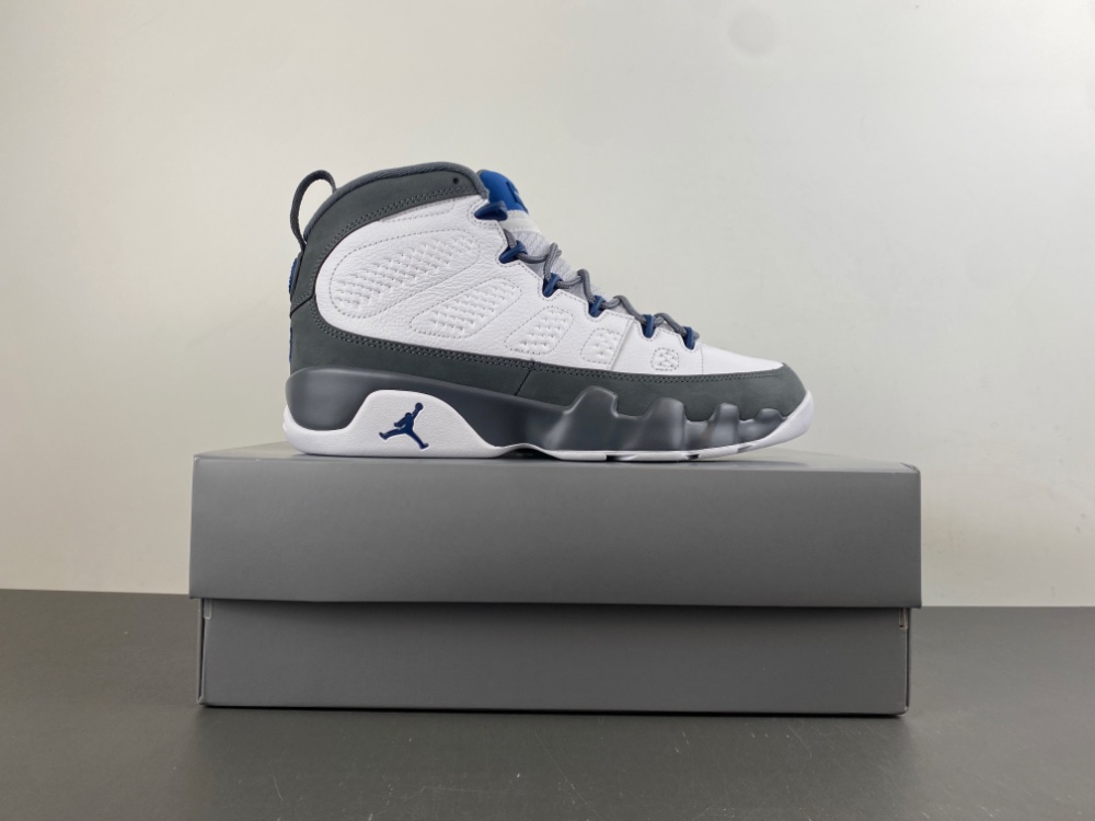 Air Jordan 9 “Flint Grey”Color: White/French Blue-Flint Grey HV4794-100