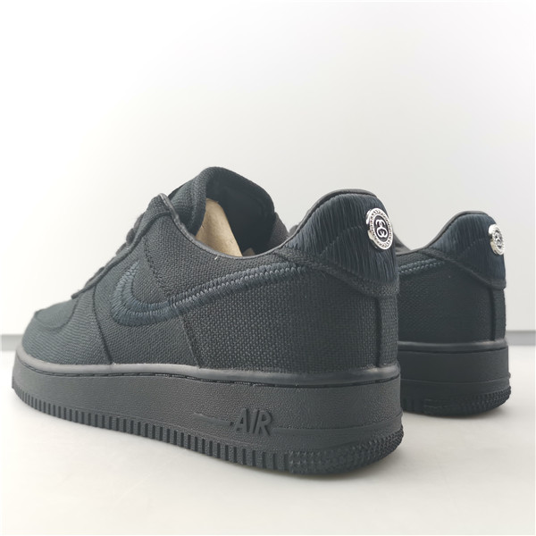 STUSSY X AIR FORCE 1 LOW BLACK CZ9084-001