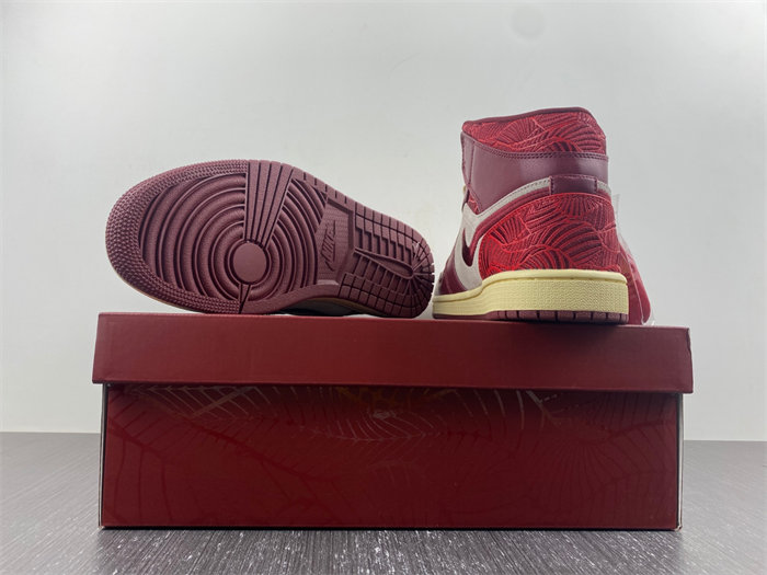 Jordan 1 Mid SE Tiki Leaf Team Red DZ2820-601