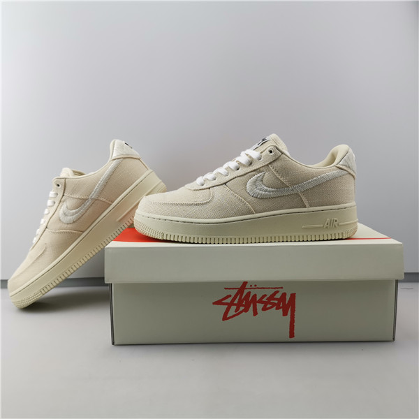 Stussy x Nike Air Force 1 Low “Fossil Stone” CZ9084-200