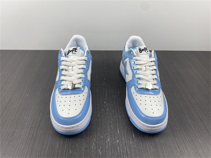 A Bathing Ape Bape Sta Patent Leather Blue White