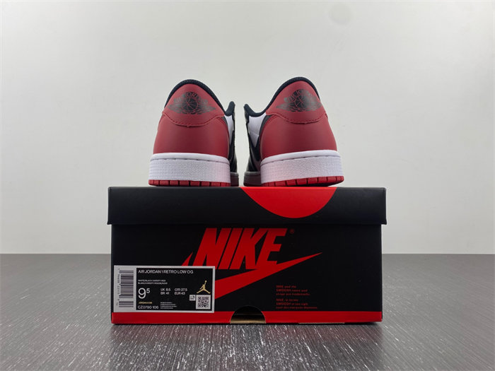 Air Jordan 1 Low OG “Black Toe” CZ0790-106