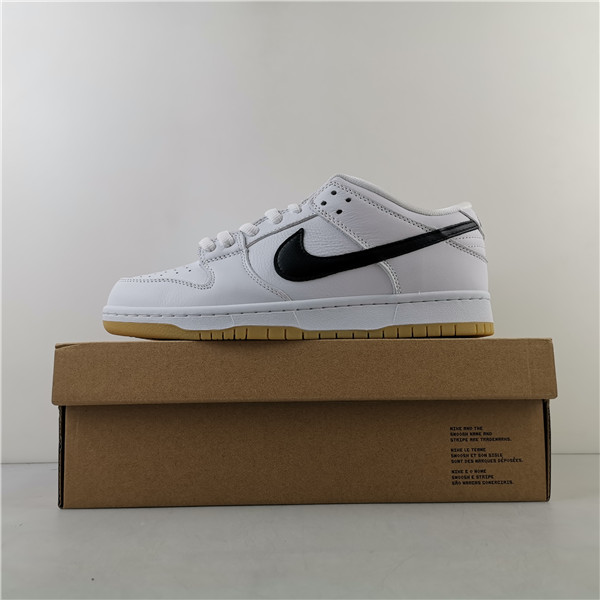 Nike SB Dunk Low Orange Label White Black CD2563-100