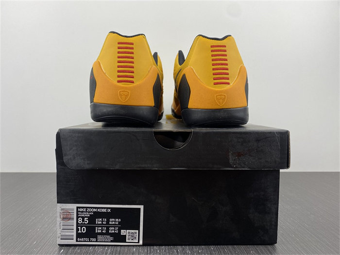 Nike Kobe 9 EM Low Bruce Lee 646701-700