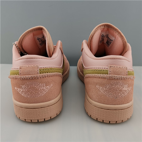 Air Jordan 1 Low I AJ1 Coral Stardust Pink Club Gold Men Shoes CJ9216-676