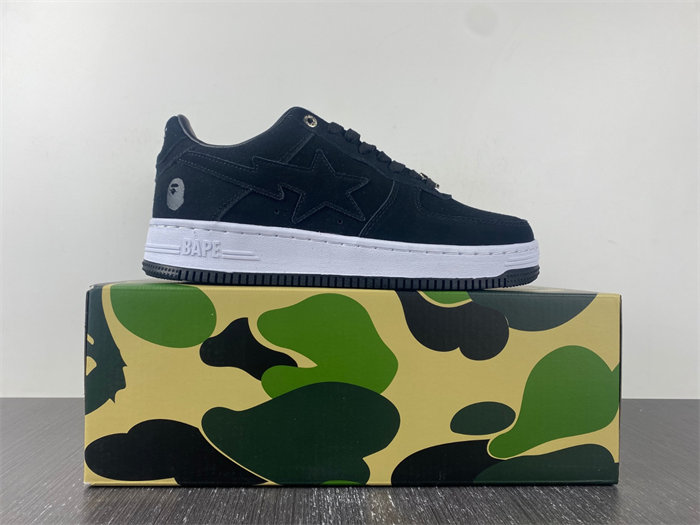 A Bathing Ape Bape Sta Black Suede