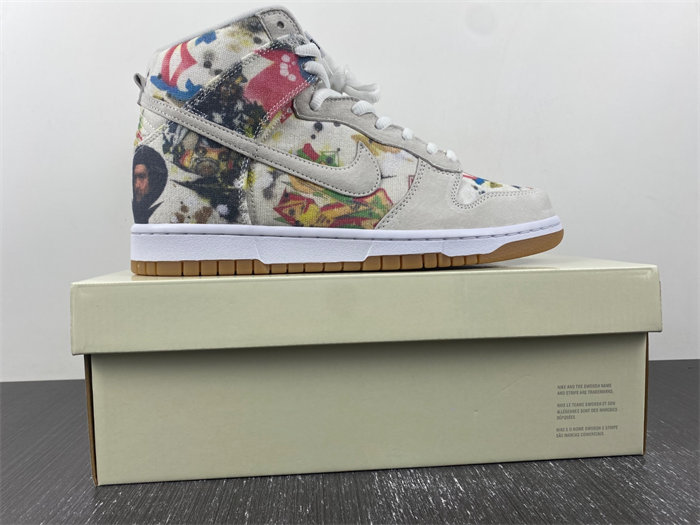 nike sb dunk high Sup*e rammellzee fd8779-100