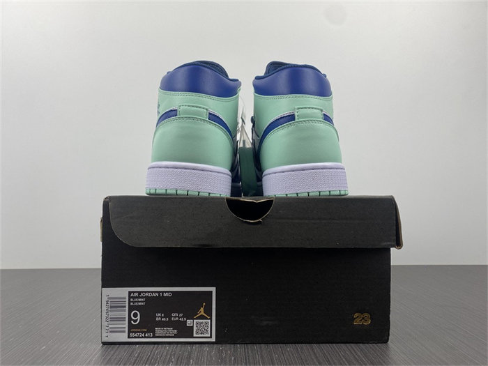 Jordan 1 Mid Mystic Navy Mint Foam 554724-413