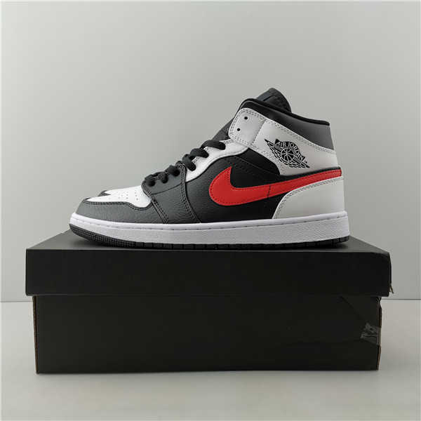 Air Jordan 1 Mid  Black White Red