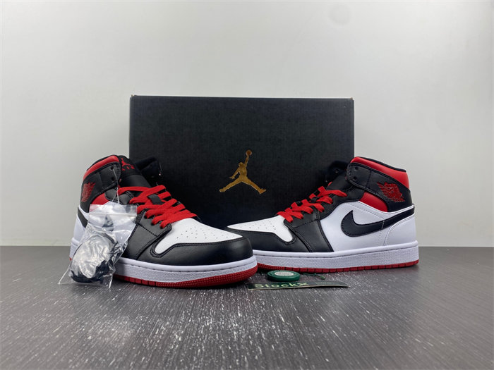 Jordan 1 Mid Gym Red Black Toe DQ8426-106