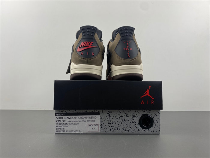 Travis Scott x Air Jordan 4 Retro Brown TS  AJ4-882335