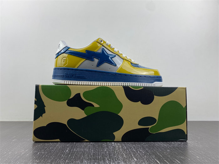 A Bathing Ape Bape Sta Nostalgic Blue Yellow 1I80191006