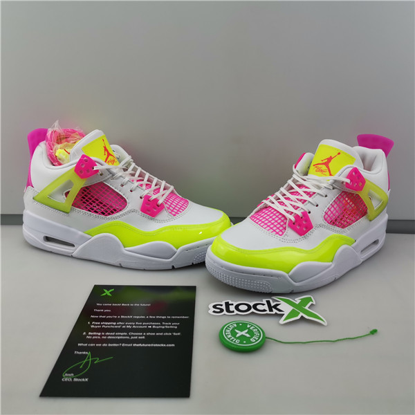 AIR JORDAN 4 GIRLS LEMON VENOM PINK BLAST CV7808-100