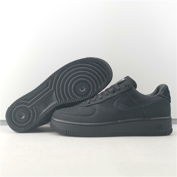 STUSSY X AIR FORCE 1 LOW BLACK CZ9084-001