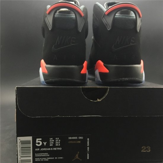 AIR JORDAN 6 VI RETRO OG BLACK INFRARED 2019 384664-060