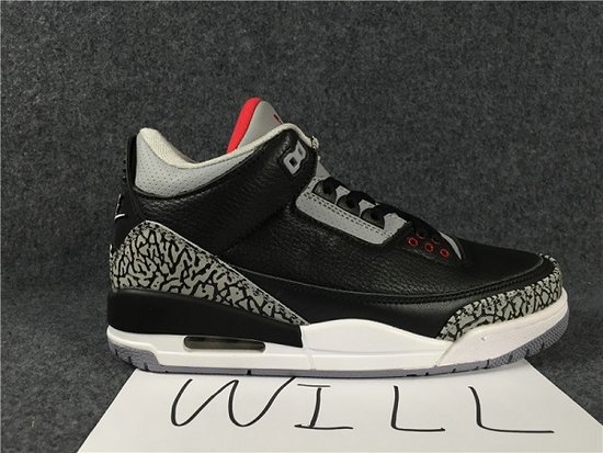 Authentic Air Jordan 3 Retro ''88 Black Cement 580775-010