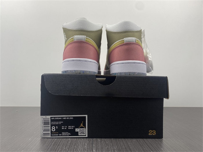 Jordan 1 Mid SE Pastel Vivid Green Grind DJ0338-100