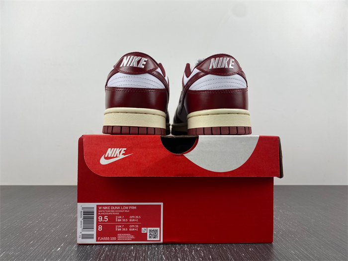 Nike Dunk Low PRM “Team Red” FJ4555-100